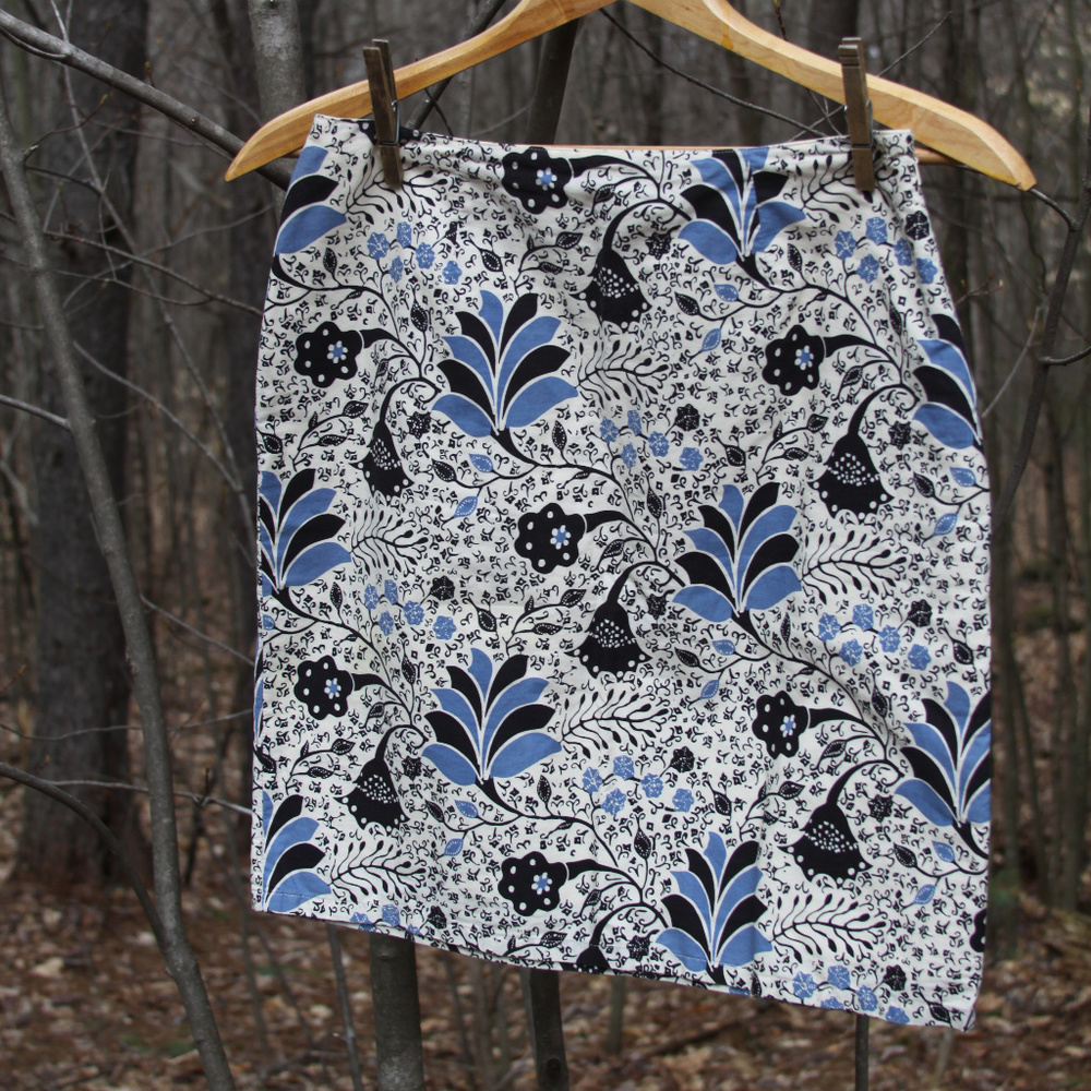 Patterned pencil skirt - 100% Cotton - Picture 2 of 4